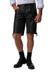 JP1880 Черные кожаные брюки