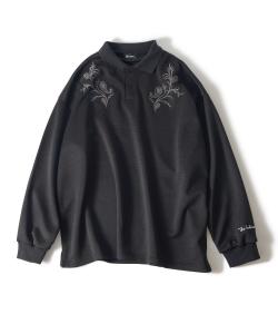 Поло с вышивкой Subciety, цвет Black