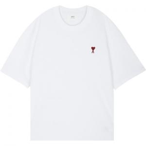 Ami Paris Футболка с вышитым логотипом Ami De Coeur Amiparis, белый