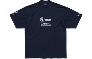 Футболка унисекс темно-синяя Balenciaga, темно-синий