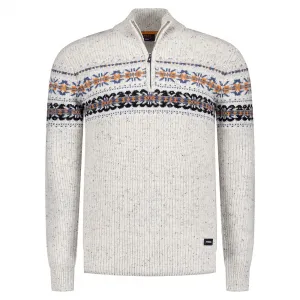 Свитер Nza New Zealand 25KN405 с половинной молнией, серый