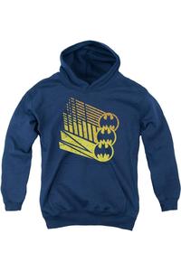 Батмен худи с силуэтом Бэт-сигнала для детей Gildan, темно-синий