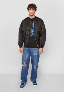 Футболка с принтом Le Papillon Oversize Upscale by Mister Tee, черная