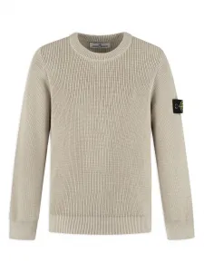 Свитер с нашивкой Compass Stone Island Junior, нейтральный