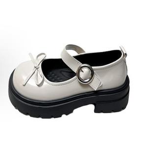 WUJI Женские туфли Мэри Джейн на массивном каблуке бежевые, цвет Beige