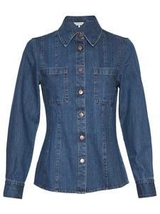 Рубашка MOSS COPENHAGEN, синий