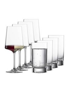 Набор из 8 прозрачных бокалов для вина и воды ECHO Zwiesel Glas