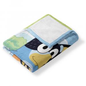 Шелковое плед Bluey Family Garden Licensed Character, синий