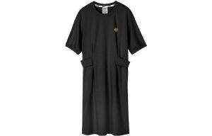 Женское платье Funny Monster с коротким рукавом Skechers, черный