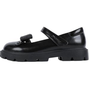 Детские кожаные туфли с противоскользящей подошвой, устойчивые к износу Dr.Kong, черный