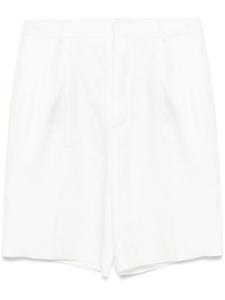 Zegna льняные шорты, белый