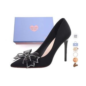 Xingdiman Туфли на высоком тонком каблуке женские, черные