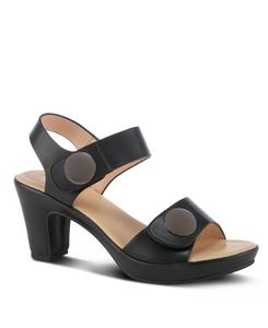 Женские сандалии DADE на платформе с металлическими пуговицами и регулируемыми ремешками Patrizia, Black