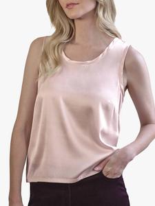 Шелковый топ-бюстгальтер с комбинированной передней частью Pure Collection, Oyster