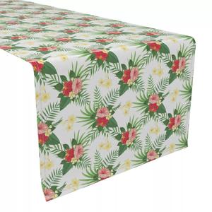 Настольная дорожка, 100 % хлопок, 16x90 дюймов, клетка гибискуса.