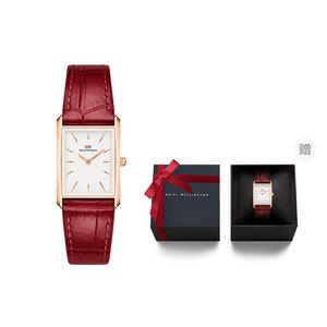 DW/DanielWellington Часы Daniel Wellington BOUND Modern Collection, кварцевый механизм, кожаный ремешок, белый циферблат, женские