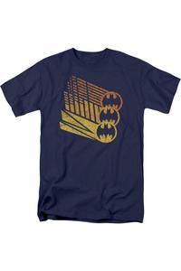 Футболка с коротким рукавом для взрослых с изображением Бэтмена и летучей мыши Gildan, темно-синий