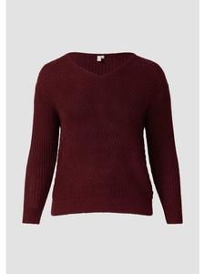 Вязаный свитер в цвете 39W0_bordeaux QS
