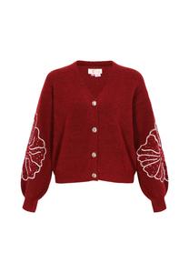 IZIA Кардиган из трикотажа в темно-красном цвете