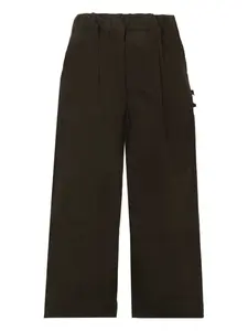 Плиссированные брюки Msgm Kids, черный