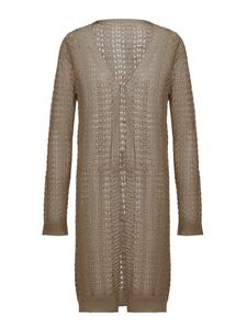 Женский кардиган серо-коричневого цвета Usha