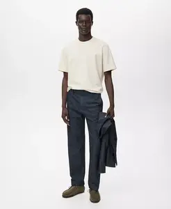 Мужские джинсы прямого кроя в темной стирке Mango, синий