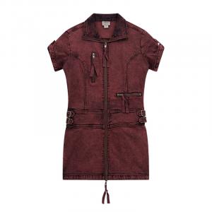 GUESS Женское красное платье с короткими рукавами