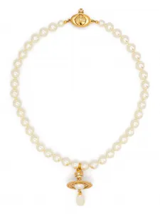 Чокер One Row Pearl Drop Vivienne Westwood, золотой