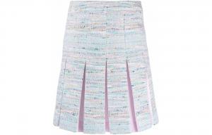 Юбка плиссированная Karl Lagerfeld из твида KARL LAGERFELD / Karl Lagerfeld Jeans, синий