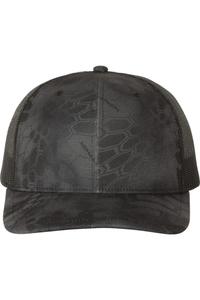 Кепка дальнобойщика Richardson с узором Snapback, цвет kryptek typhon/ black