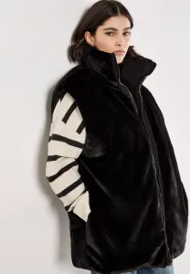 Двусторонняя объемная безрукавка-пуховик Apricot, Black