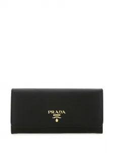 Кошелек с логотипом Prada, черный