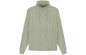 SS22 Свитер мужской пыльно-зеленый Fear Of God Essentials, зеленый