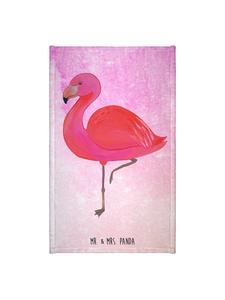 Mr. & Mrs. Panda Полотенце Flamingo Classic без надписи, выполненное в акварельном розовом цвете
