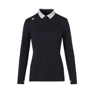 Футболка поло для гольфа женская DESCENTE, черный