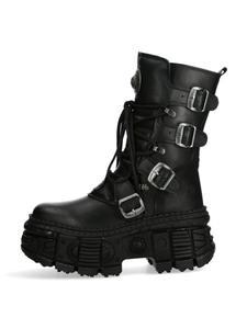 Ботинки на шнуровке New Rock WALL373-S5, черный