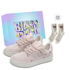 Нескользящие низкие кроссовки для женщин BINGO DUCK, Pink+Exclusive Shoe Box+Gift Socks