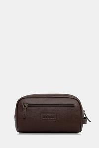 Кожаная косметичка Barbour, коричневый