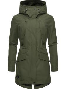 Плащ Ragwear Begonia, темно-зеленый