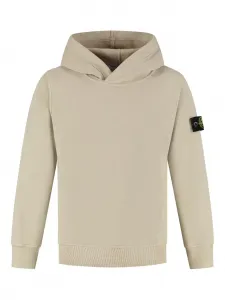 Худи с нашивкой-логотипом Stone Island Junior, нейтральный