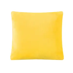 Наволочка, декоративная подушка, чехол для подушки, плюшевая фланель, 40х40 см, 1/2/4 комплекта, количество: 2 штуки, цвет: желтый Mixibaby