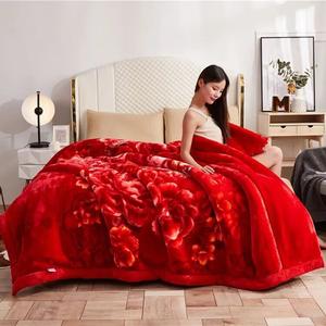 Fuanna Одеяло свадебное 200х230 см, двухслойное утолщенное, вес 4 кг, цвет [New Quality] Groom And Bride