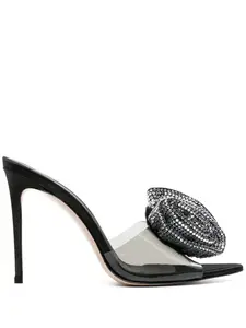 Мюли Rose 100 с кристаллами Le Silla, черный