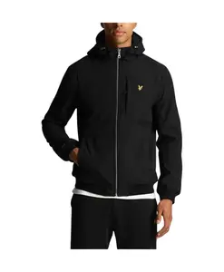 Стильная легкая куртка с капюшоном Lyle & Scott, черный