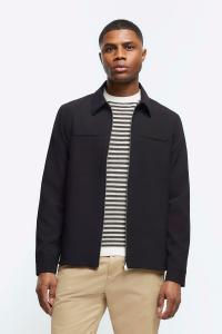 Элегантная куртка-рубашка River Island, черный