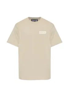 Футболка с логотипом Versace Jeans Couture, бежевый