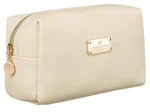 Бежевая классическая маленькая женская косметичка на молнии PETERSON элегантная подарочная сумка-органайзер для кошелька