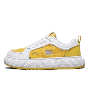 Низкие повседневные туфли мужские Bull Thunder, White Yellow