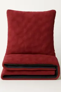 Комплект постельного белья 135x200 см, плюшевый мишка, бордо с эффектом пузыря, с наволочкой 80x80 см и застежкой-молнией, пушистый, 4 предмета leonado vicenti