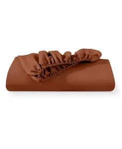 Ультрамягкая двухслойная простыня с начесом Bare Home, terracotta